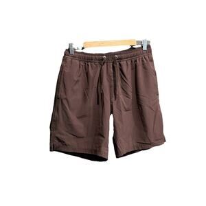 Bamboo Ave Brown Boundless Men's Activewear Lined Shorts‎ Size Medium